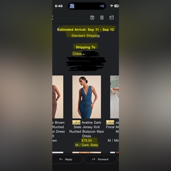 Lulu’s Size Medium Aveline Dark Slate Jersey Knit Ruched Bodycon Maxi Dress - Picture 12 of 12